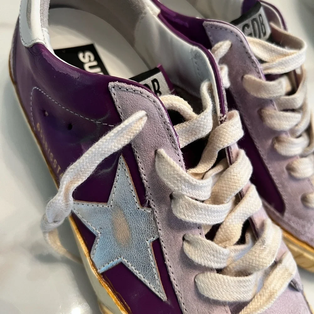 Brand New Still in Box Golden Goose Superstar Classics with Spur - Picture 3 of 7